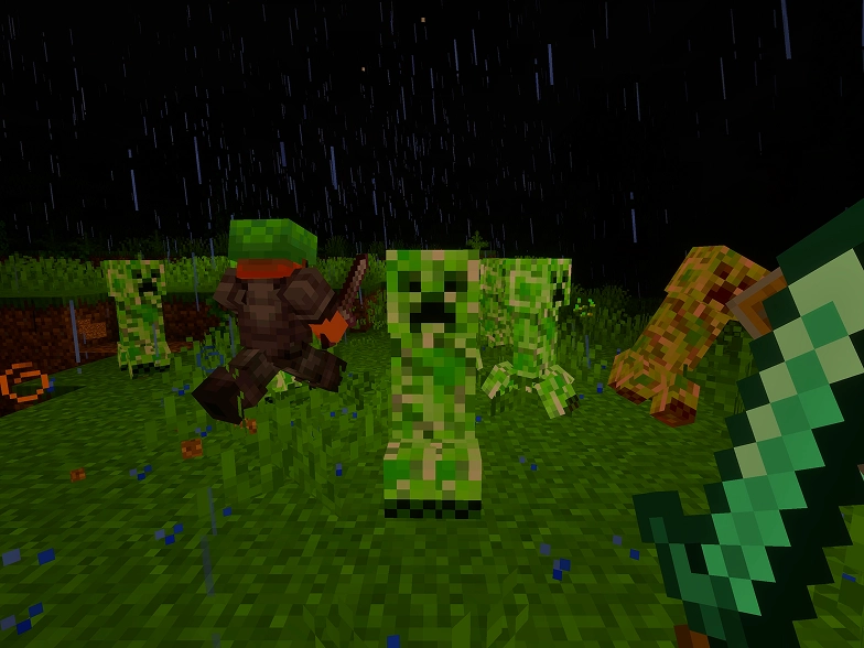 Minecraft Creeper Battle