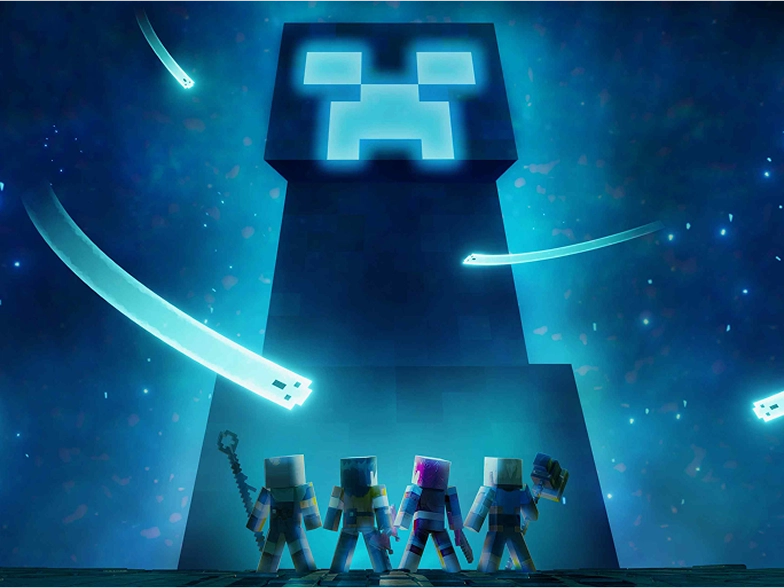 Minecraft Dungeons II の戦闘シーン